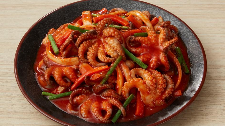 fried-squid-spicy-korean-sauce